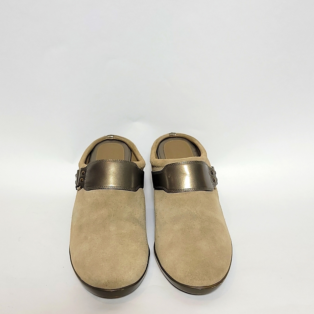 Cole Haan Nike Air beige suede mules size 10